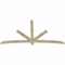 Ekena Millwork Alberta Rough Sawn Timber Gable Bracket, Douglas Fir, 96"W x 52"H x 2"D x 4"F, 13/12 Pitch GBW096X52X0204ALB00RDF - alternate 4